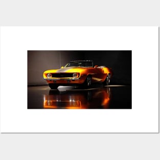 1969 Camaro Convertible Posters and Art